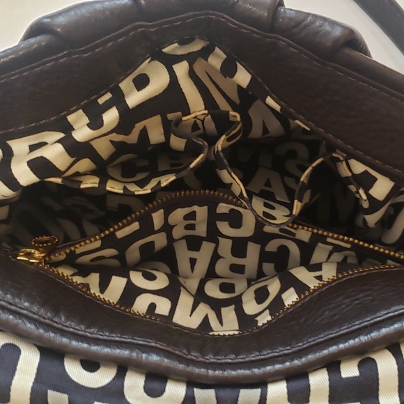 EUC MARC BY MARC JACOBS CLASSIC Q BROWN LEATHER FLAP SATCHEL CROSSBODY - Picture 8 of 12